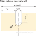 curved undersink insert connector drawer box